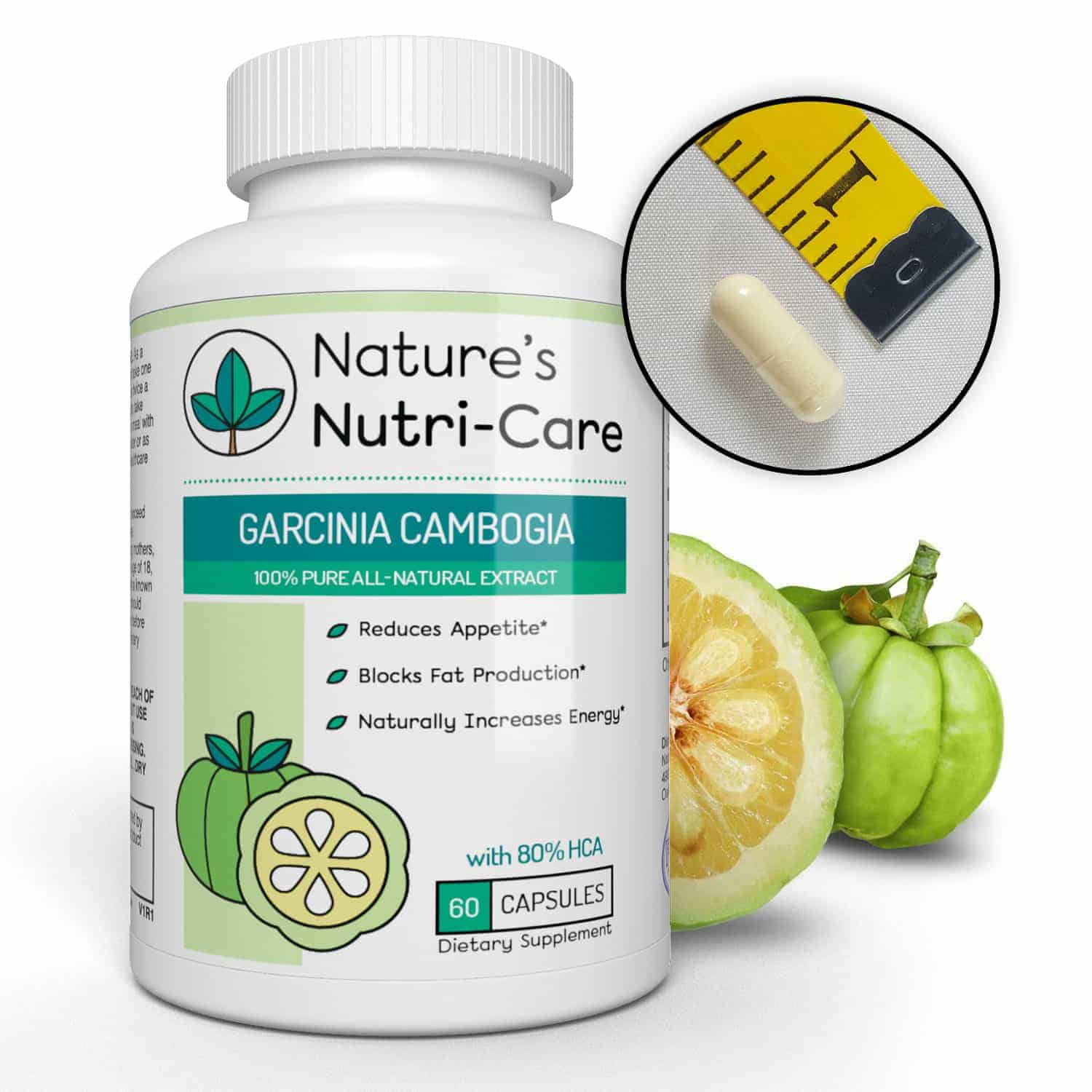 Garcinia Cambogia Pure Extract, 80% HCA - Nature’s Nutri-Care