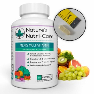 Nature's Nutri-Care MULTIVITAMIN FOR MEN Men's Multivitamin - 60 Capsules - Essential Vitamins, Antioxidants, and Minerals - Complete Male Support Blend, Immune Blend, and...
