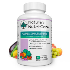 Nature's Nutri-Care Best Multivitamin for Women - 60 Capsules - Vitamins, Antioxidants, and Minerals - Complete Female Support Blend, Immune Blend, and Energy Blend - Made in USA